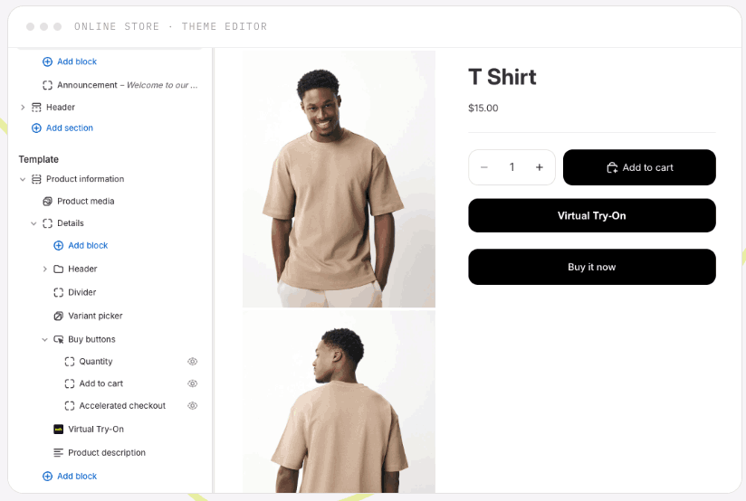 Add it from the theme editor.